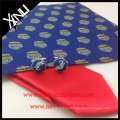 Шэнчжоуская производителя высокое качество 100% Шелковый Тканый галстук с логотипом